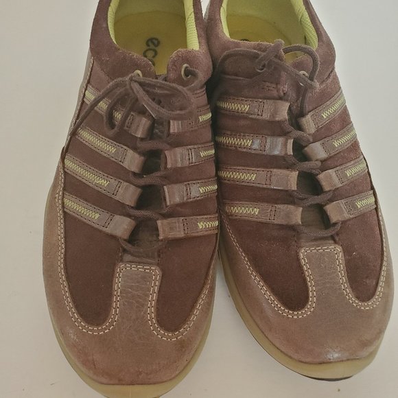 ECCO Sneakers womens shoes Brown Size 38 - Picture 4 of 9